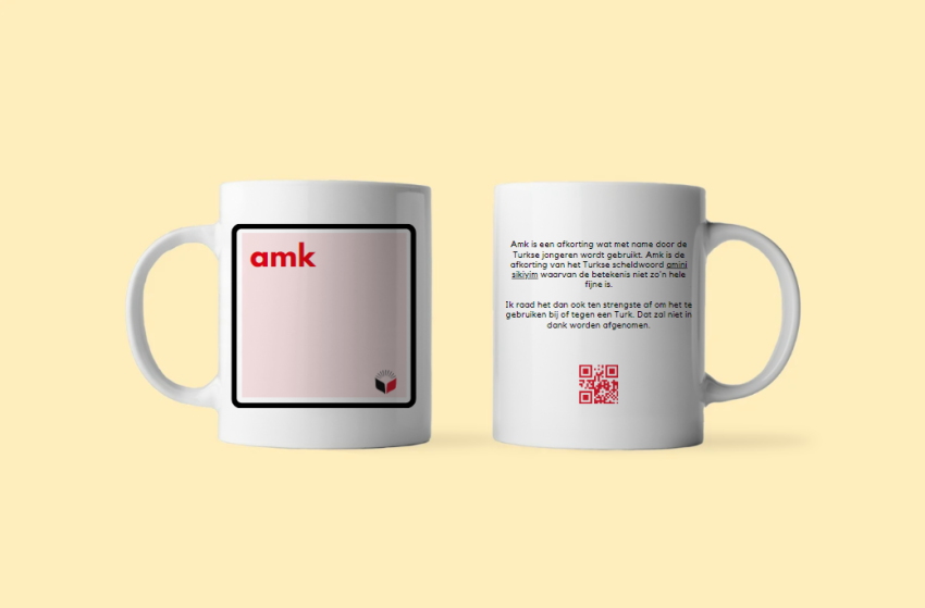 Gepersonaliseerde mok met tekst en naam - amk