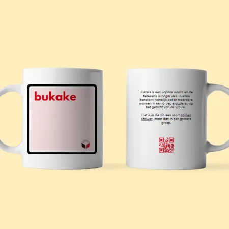 Gepersonaliseerde mok met tekst en naam - bukake